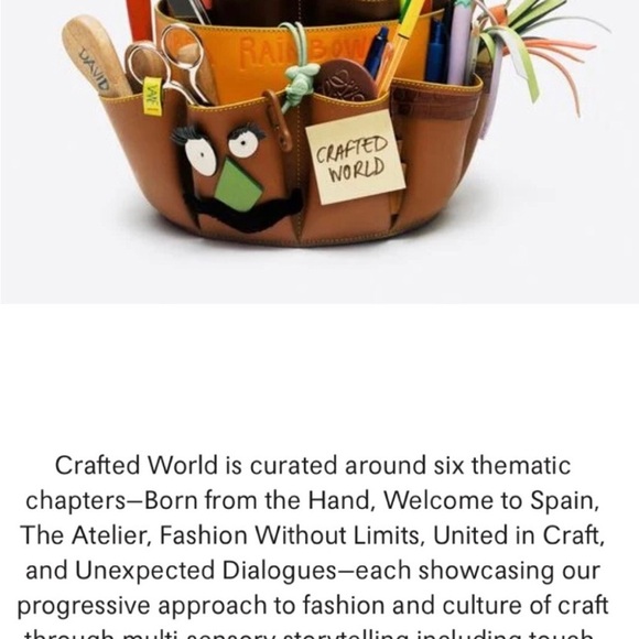 NWT Loewe Limited Edition Crafted World Exhibition Canvas Tote Bag Blue Prints - Picture 14 of 14